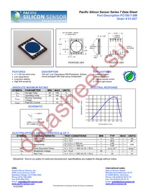 PC100-7-SM datasheet  